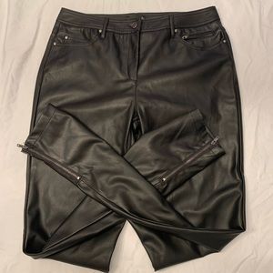 Long Tall Sally Black Pu Pants